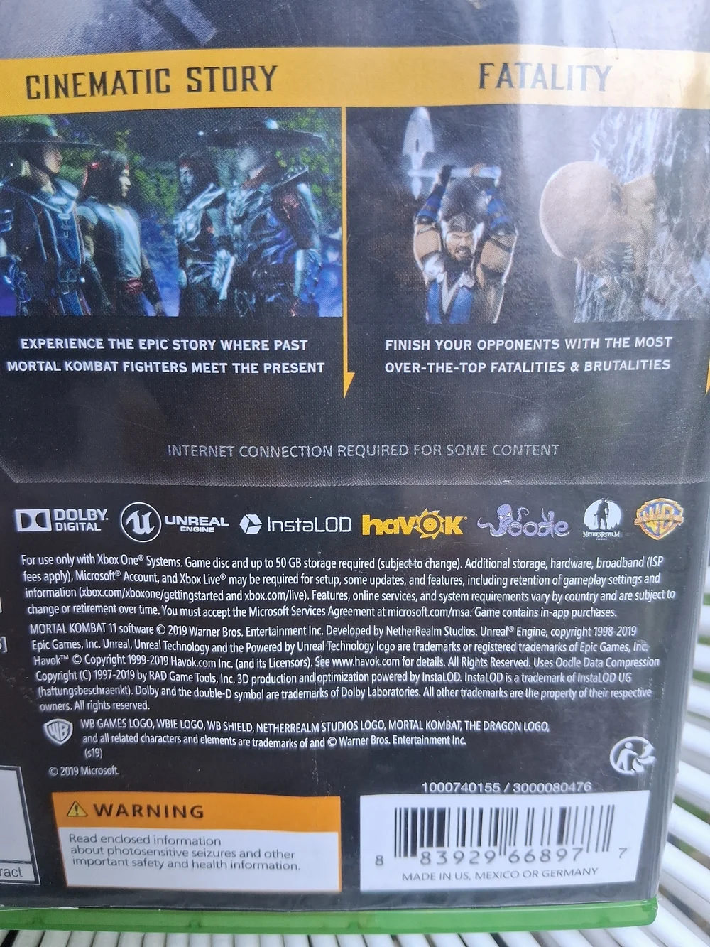 Xbox product mortal